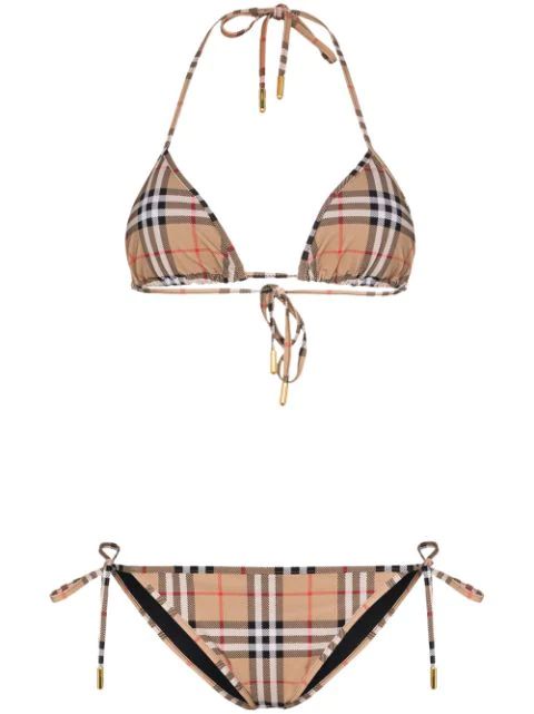 classic check bikini set | Farfetch (UK)