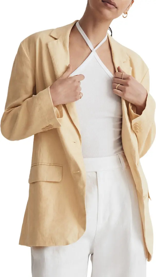 The Oversized Linen Blazer | Nordstrom