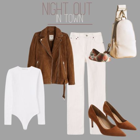 Ready for a Night out! 


#motojacket #brownjacket #bodysuit #white #crossboodybag #pumps #brownpumps #bachelorette #bride #suede #suedejacket #suedeshoes #suedepumps

#LTKshoecrush #LTKwedding #LTKSale