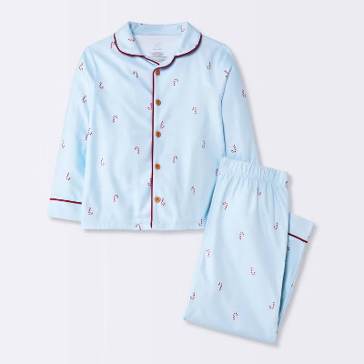 Toddler Girls' 2pc Long Sleeve Brushed Jersey Coat Pajama Set - Cloud Island™ | Target