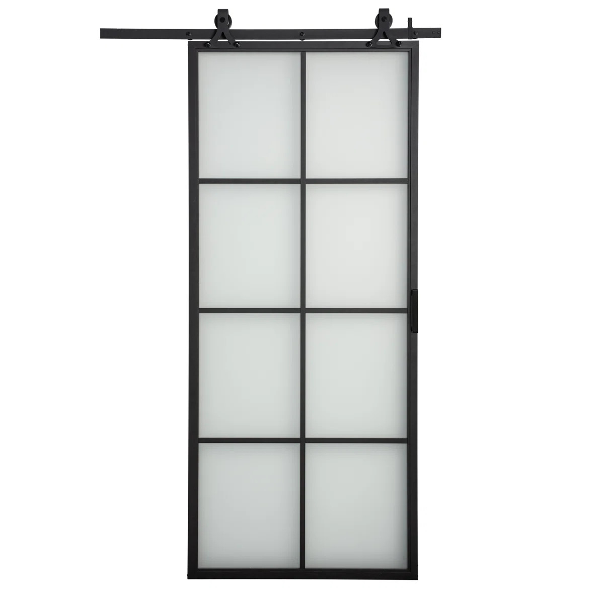 Tribeca 36'' x 84'' Glass without Installation Hardware Kit Barn Door | Wayfair North America