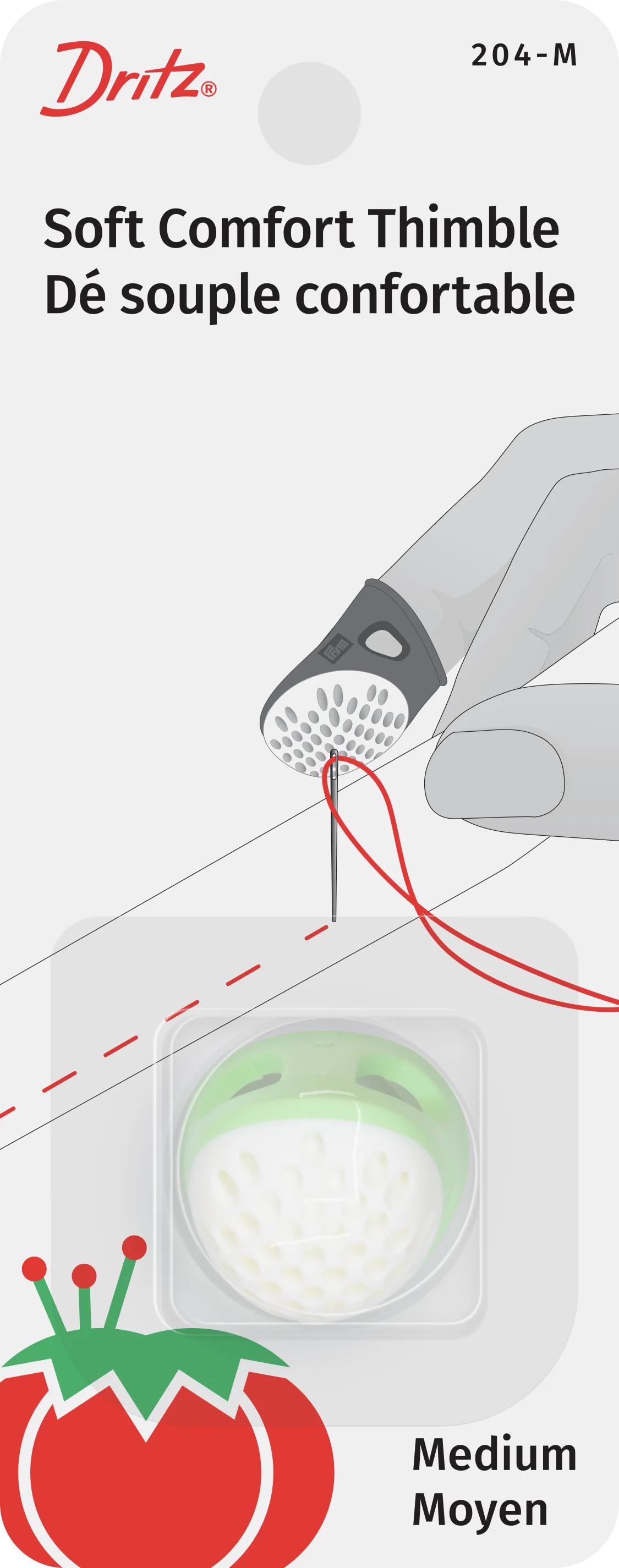 Dritz Ergonomic Soft Comfort Medium Thimble for sewing, quilting, and needlecraft, 1 piece | Walmart (US)