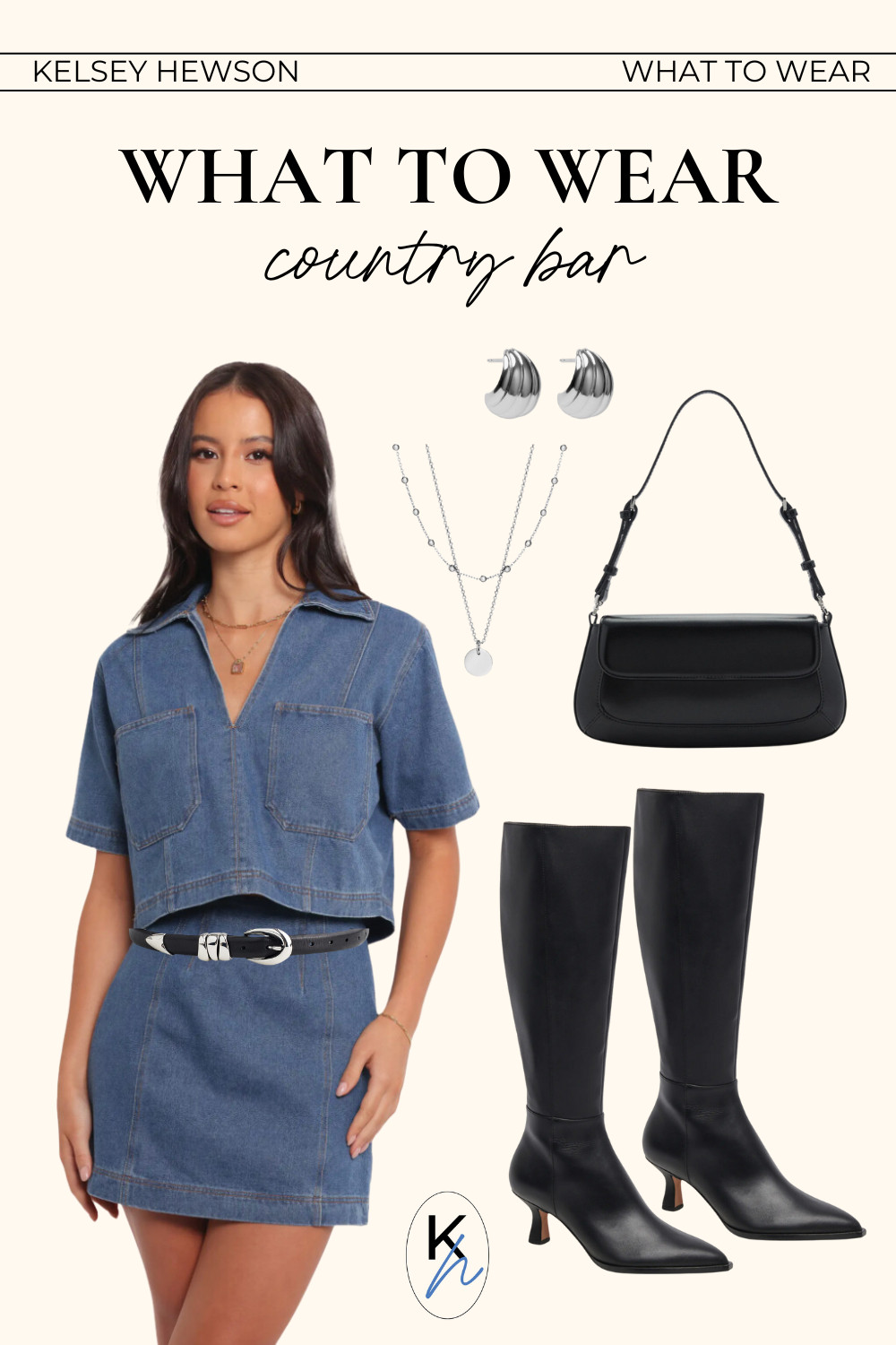 Heading to a country bar? This outfit is on trend and perfect for the occasion! 🤠🖤

country concert outfit, country chic, western outfit, denim set, going out outfits, bar outfit 

 #LTKFindsUnder100 #LTKStyleTip #LTKShoeCrush