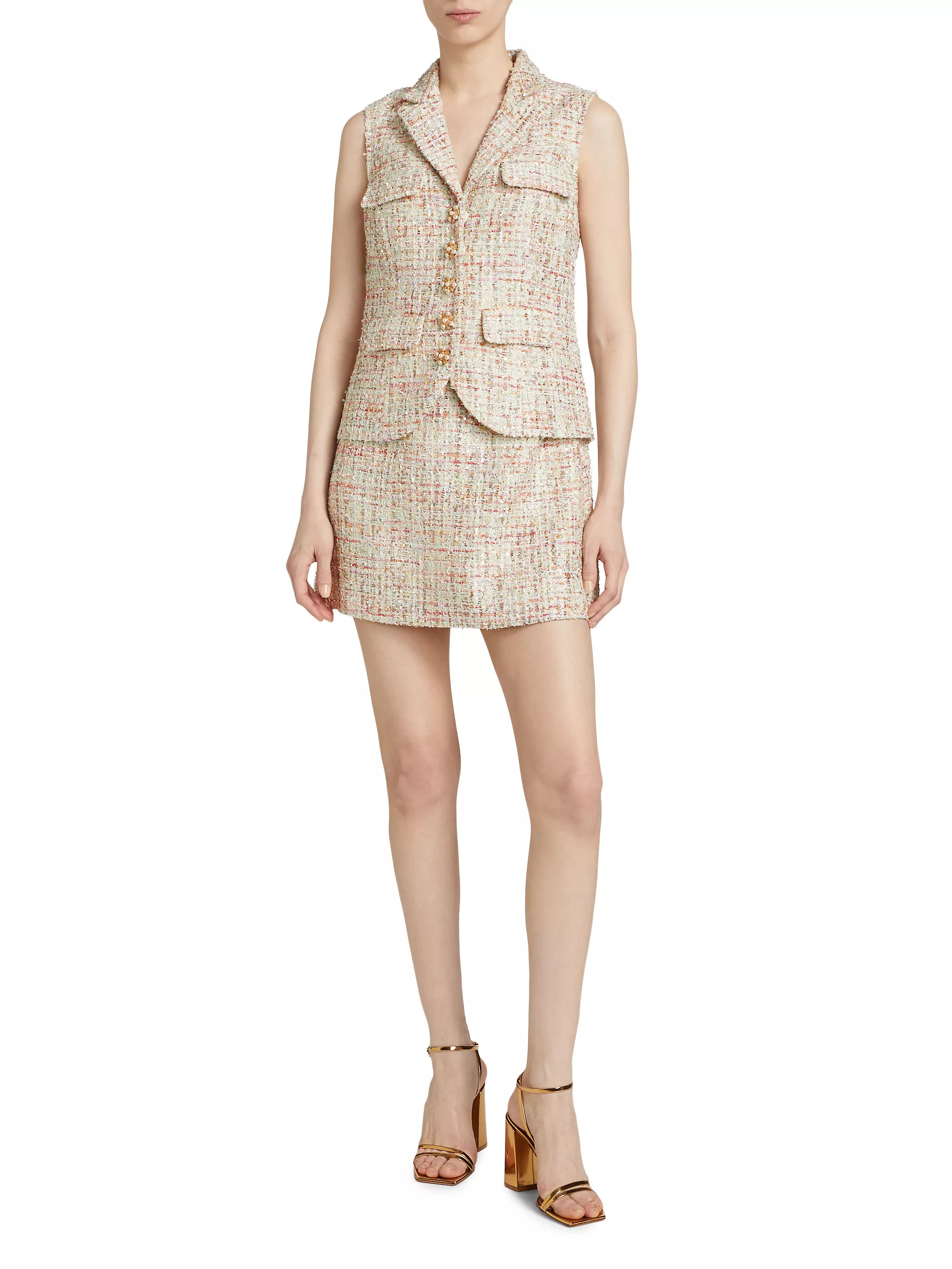 Self-PortraitBoucle Tailored Minidress | Saks Fifth Avenue