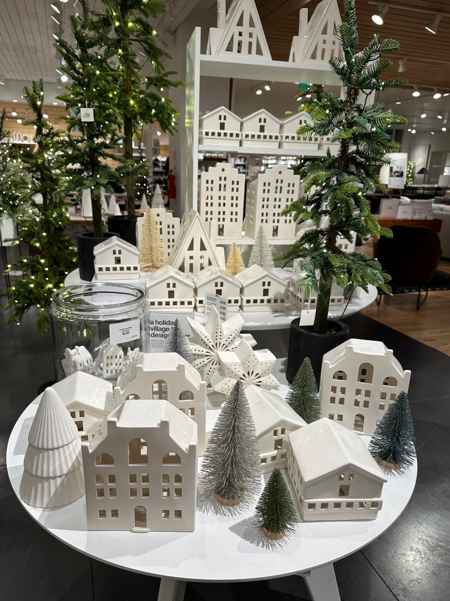 White ceramic houses for Christmas!  Several shapes and sizes for decorating Christmas vignettes or setting up a simple Christmas village!  Crate and Barrel has a great selection for the holidays! 

#LTKhome #LTKHoliday #LTKSeasonal