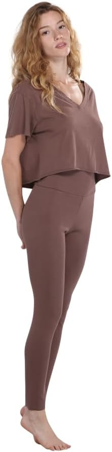 Jersey V-Neck Tee Crop | Amazon (US)