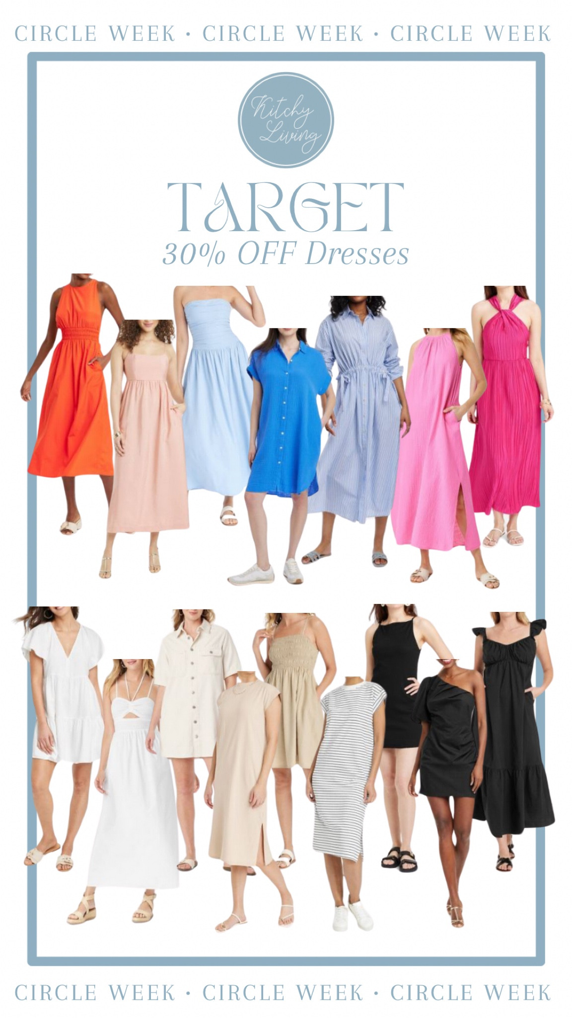 30% off Dresses at Target THIS WEEK ONLY! #targetcircleweek #targetfashion #targetfinds 

#LTKSummerSales #LTKSaleAlert #LTKFindsUnder50