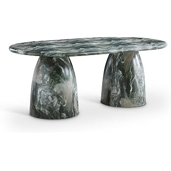 Meridian Furniture 702Green-T Cosenza Collection Art Deco 78" Indoor/Outdoor Concrete Dining Tabl... | Amazon (US)