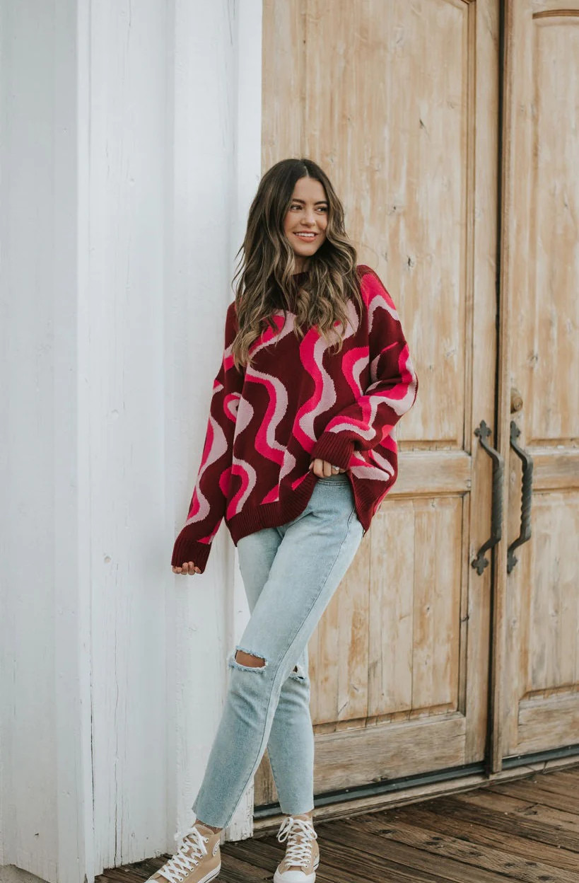 Dante Sweater-Wine | Love Olive Co