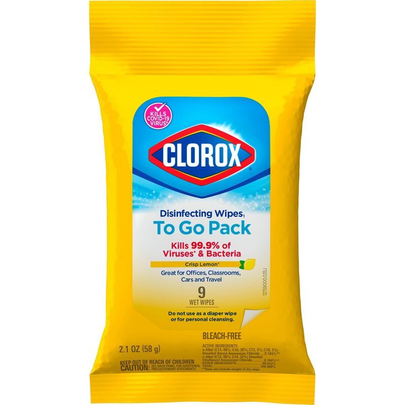 Clorox Disinfecting Wipes - To Go Citrus - 9ct | Target