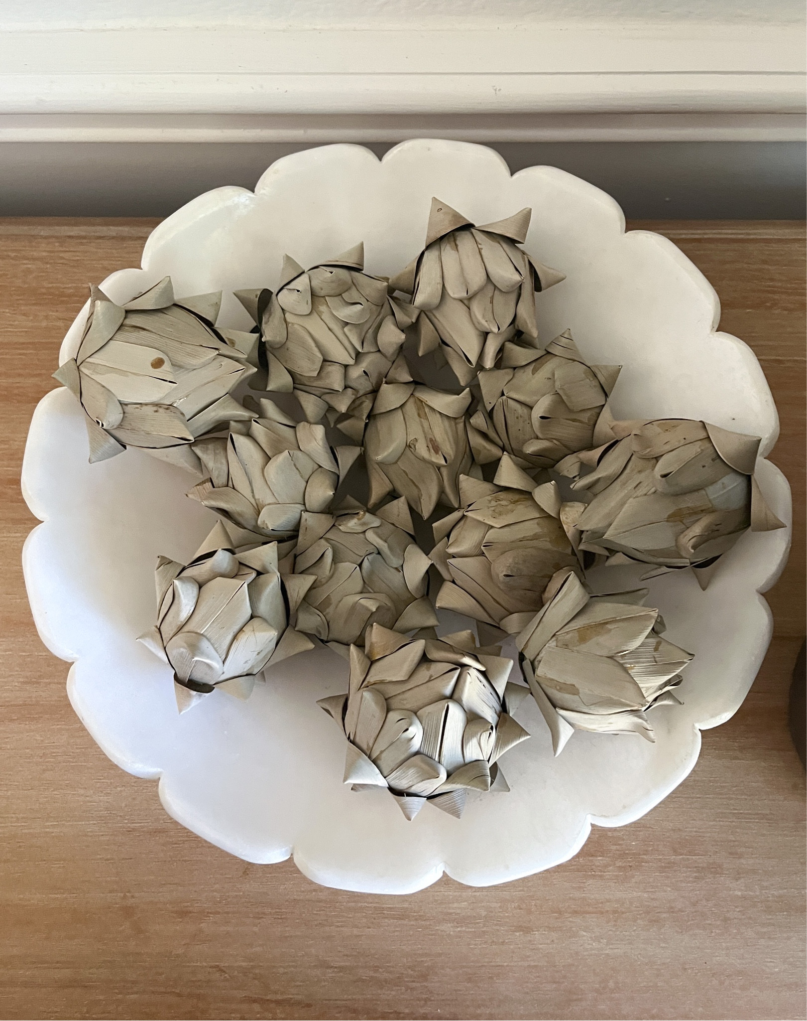 Faux artichoke bowl filler 

#LTKhome #LTKSeasonal #LTKfindsunder50