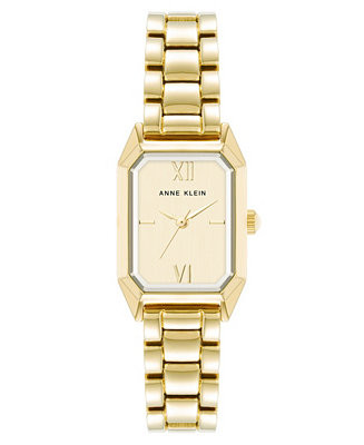 Women's Quartz Petite Octagonal Gold-Tone Metal Alloy Bracelet Watch, 21mm | Macy's