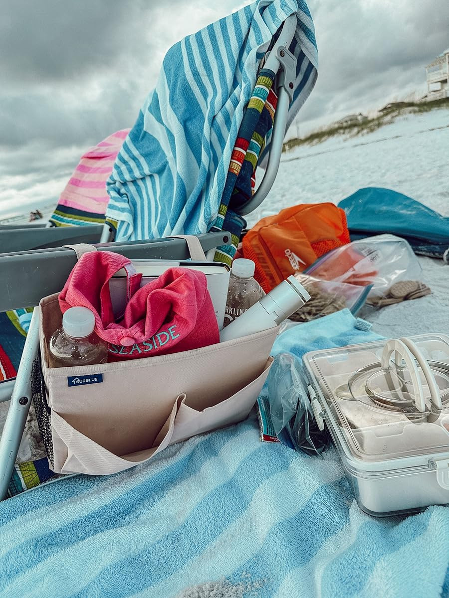 Planning a beach day? Here are a few of our can’t-beach-without must-haves 🐚☀️ Comfy chairs, colorful towels, roomy beach bags, a snack tray for sandy snacking, and little things like sand coasters that make a big difference. Linked it all so your beach bag is packed and pretty!

#beachbagessentials #summerfavorites #ltkbeachday #ltkseasonal #amazonfinds 

 #LTKSeasonal #LTKU #LTKFamily