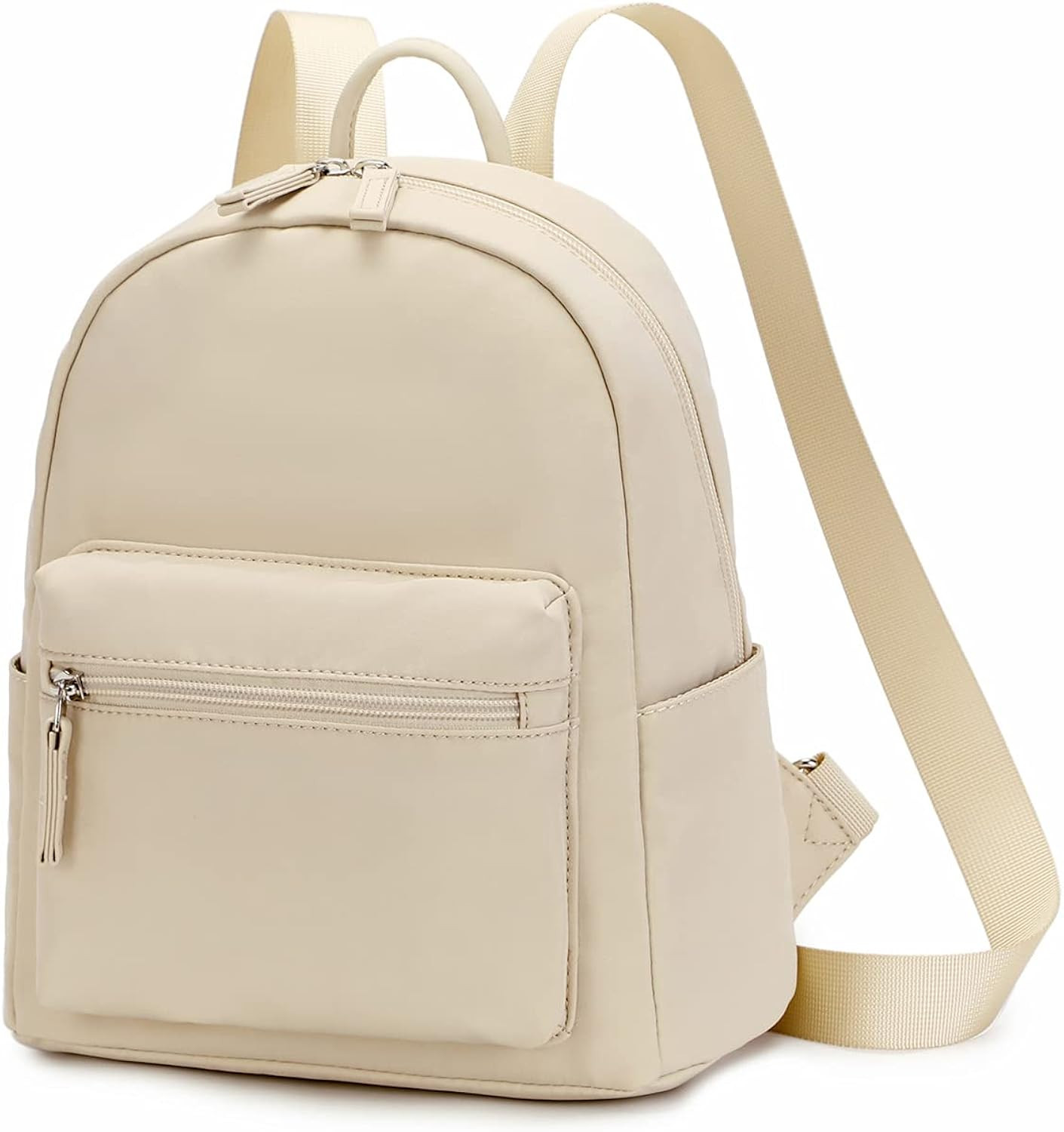 Ecodudo Fashion Mini Backpack for Women Teen Girls Small Backpacks (Beige) | Amazon (US)