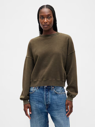 VintageSoft Wedge Crewneck Sweatshirt | Gap (US)