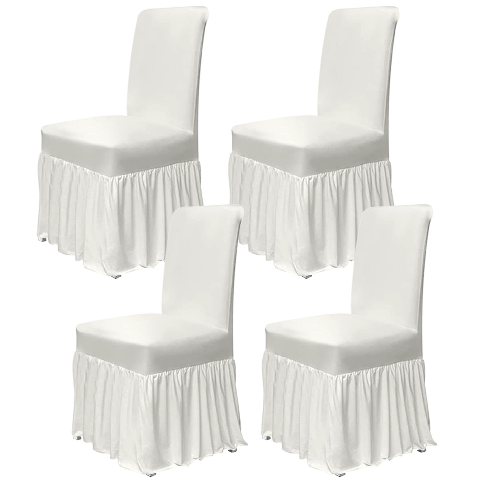molasofa Chair Covers for Dining Room Set of 4 Stretch Chair Slipcovers with Skirt for Kitchen Se... | Amazon (US)