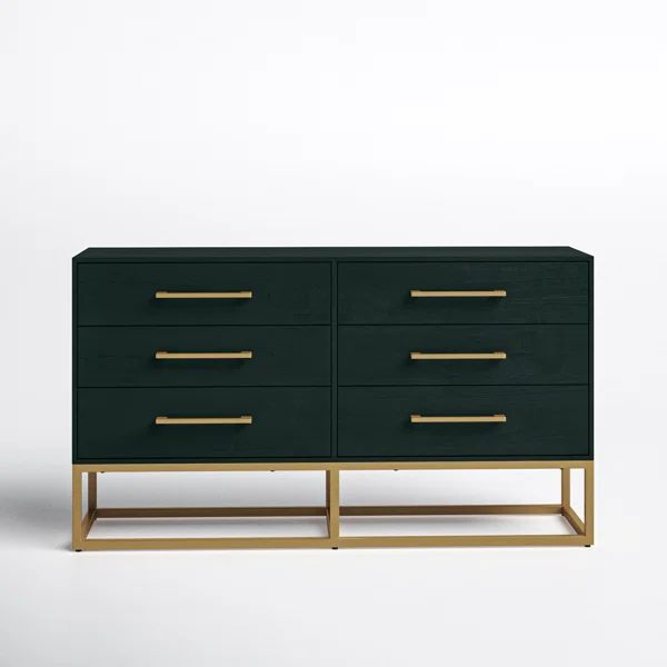 Sheldon 6 - Drawer Double Dresser | Wayfair North America