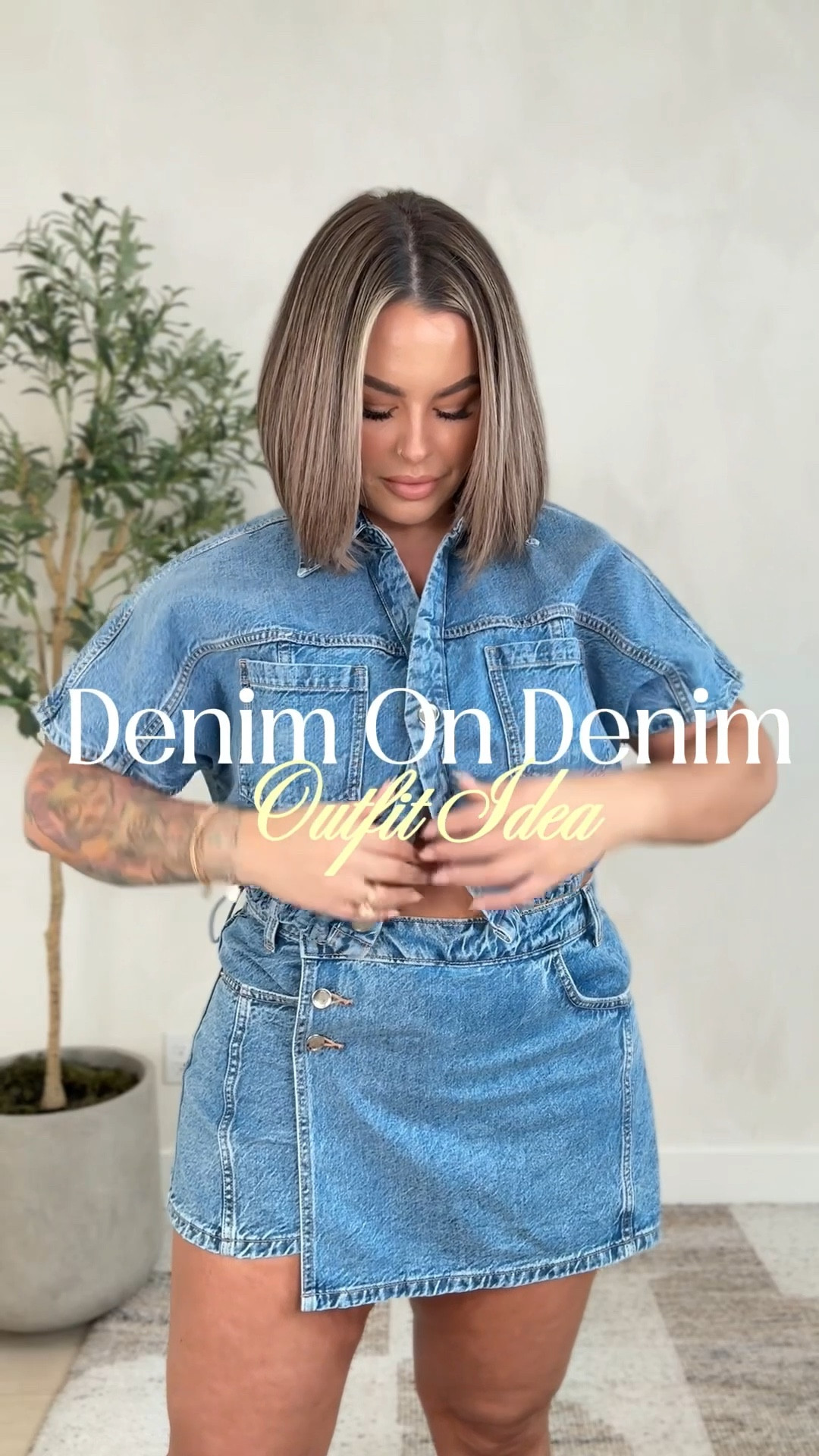 Size xl in both top and bottom
Comes in 2 colors 
Bag is old no link sorry but I linked similar 
#denim #zara #midsize 


#LTKMidsize #LTKSaleAlert #LTKootd