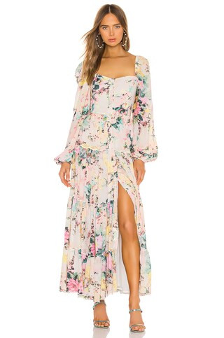 HEMANT AND NANDITA Teien Maxi Dress in Pastel Teien from Revolve.com | Revolve Clothing (Global)