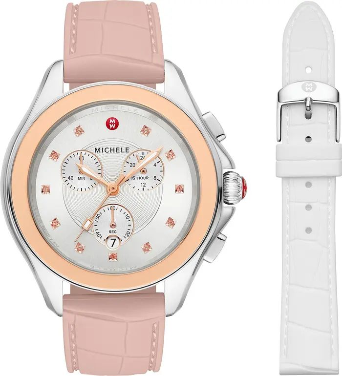 Women's Cape Chronograph Silicon Strap Watch, 40mm | Nordstrom Rack