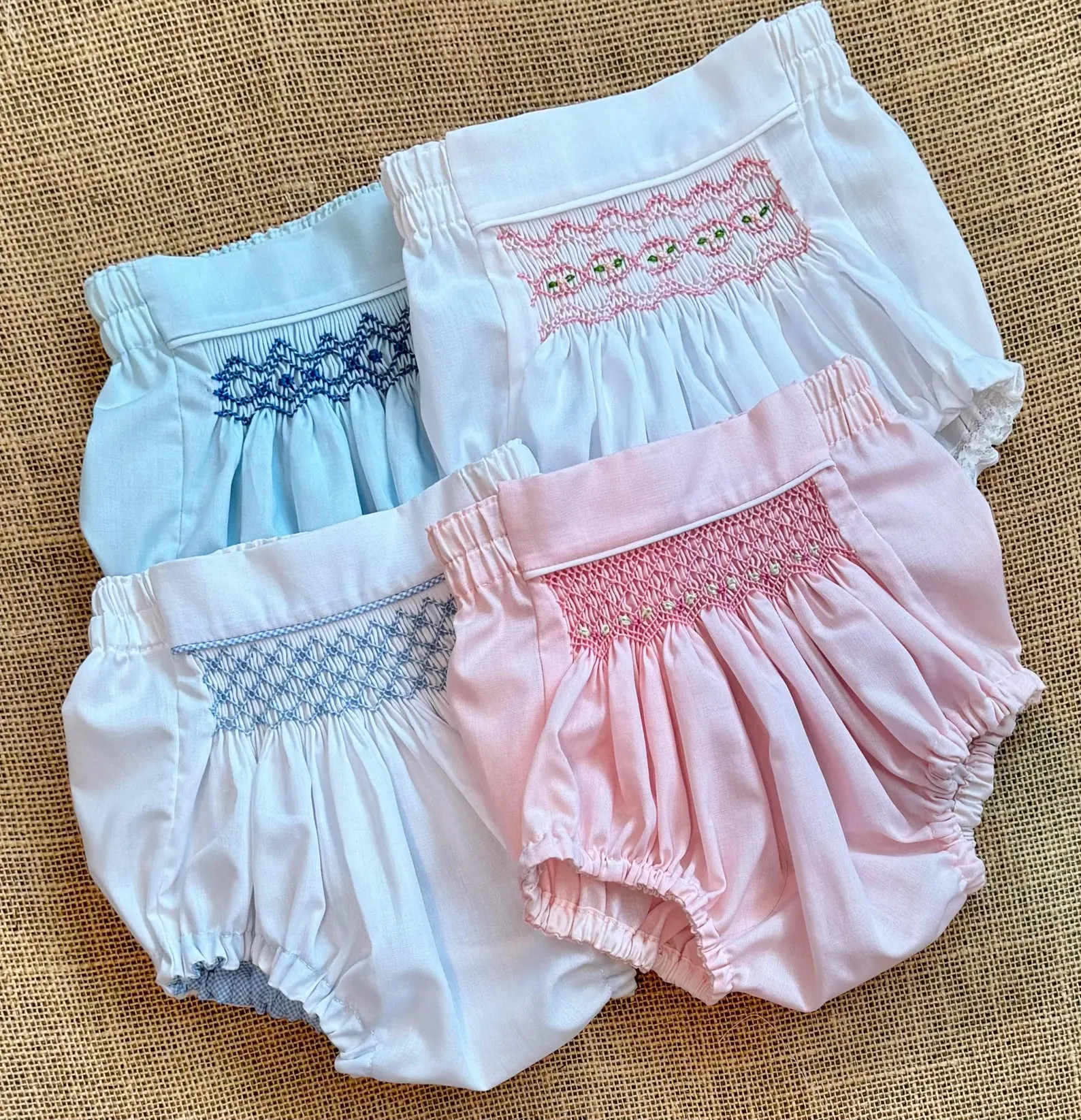 Hand Smocked Diaper Cover, Photo Prop, Bloomers, Baby Bummies, Heirloom, Newborn, Boy, Girl - Ets... | Etsy (US)