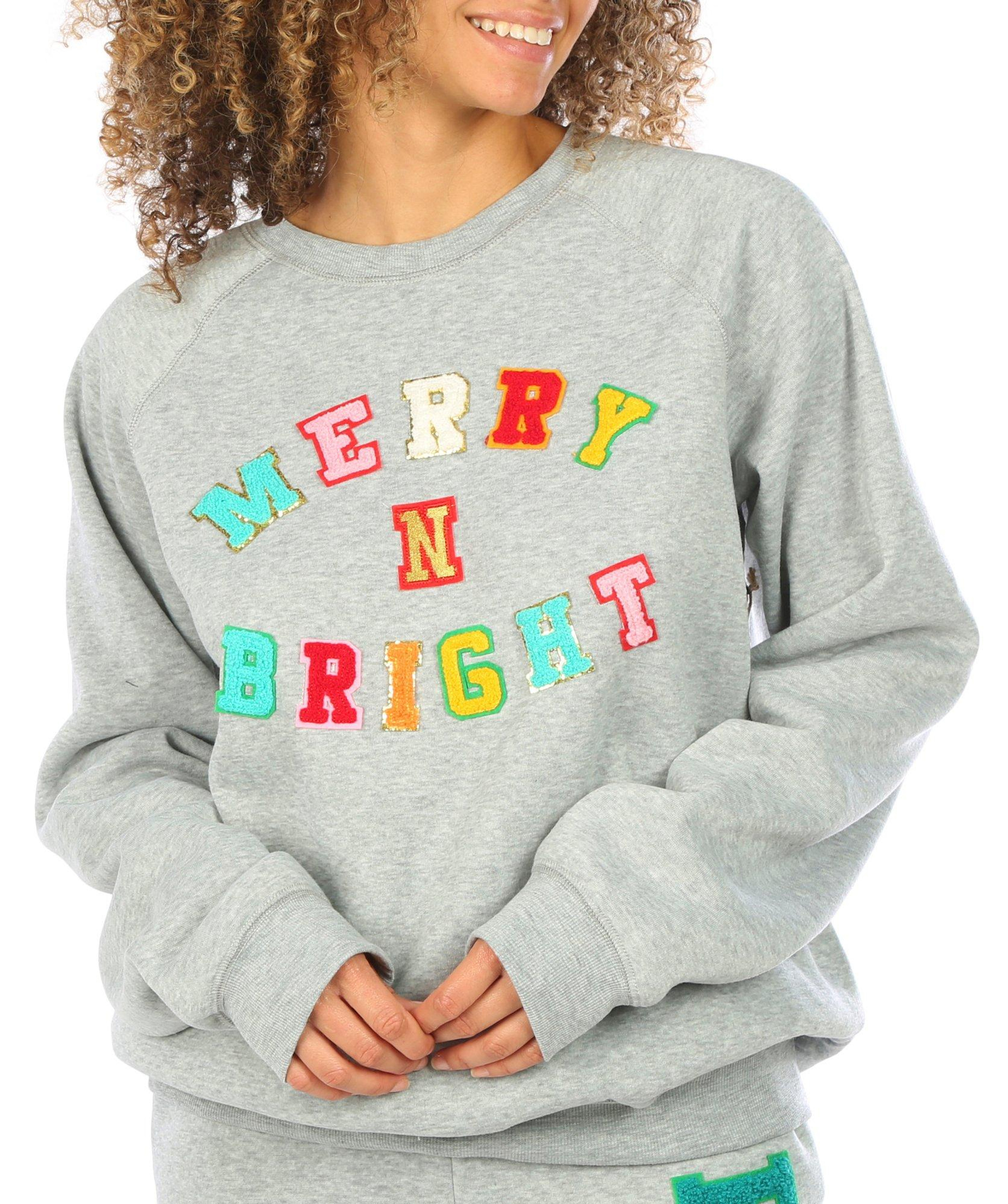 Ruby & Lace Juniors Merry N Bright Long Sleeve Sweatshirt | Bealls