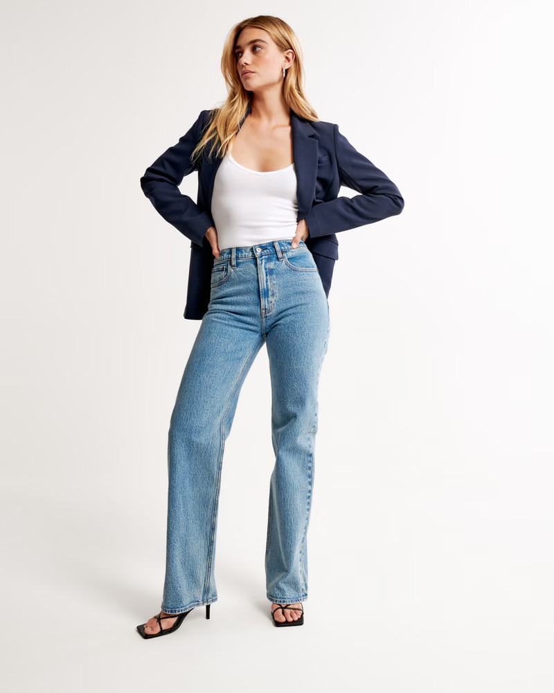 Women's High Rise 90s Relaxed Jean | Women's Bottoms | Abercrombie.com | Abercrombie &amp; Fitch (US)