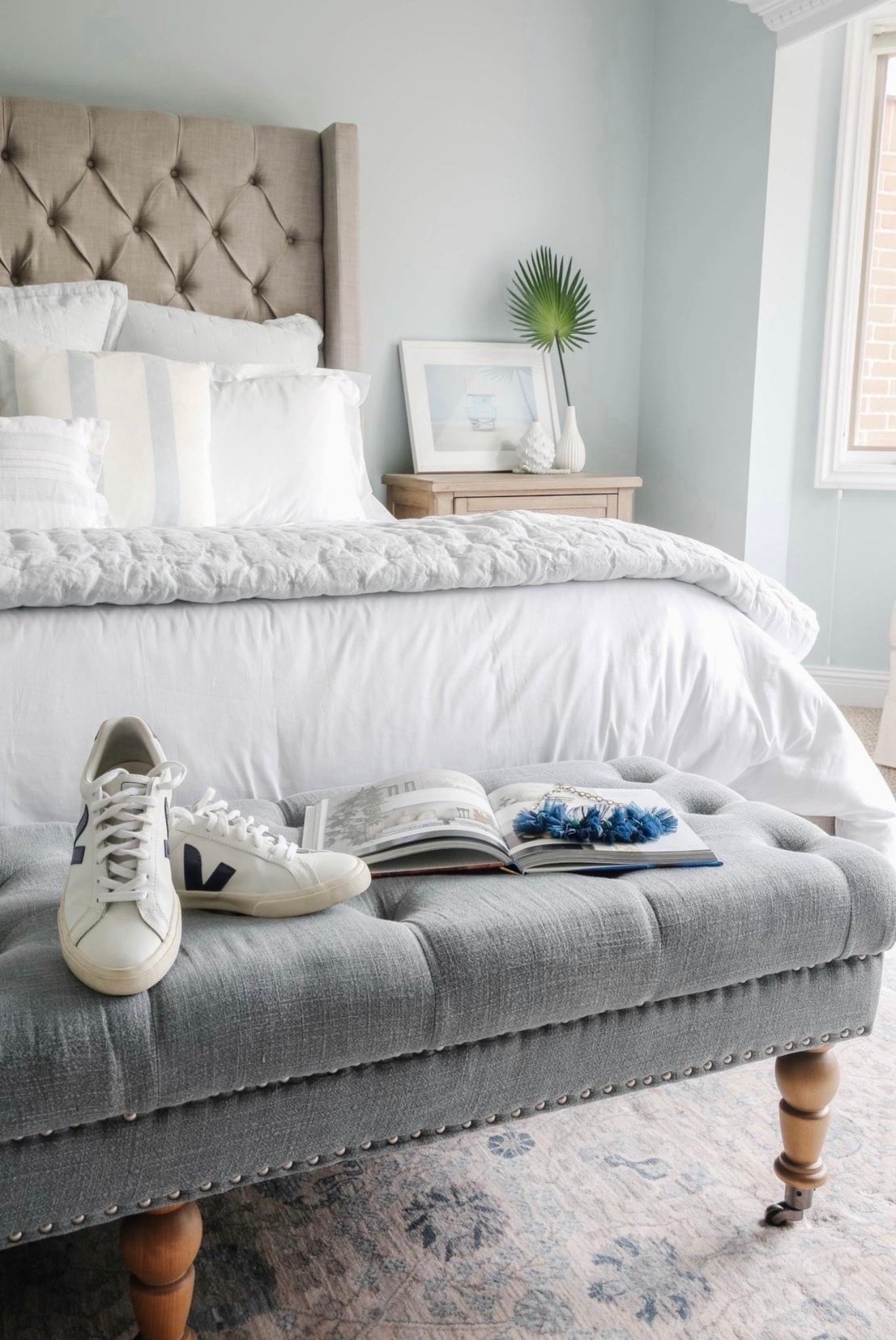 This Serena & Lily blue linen bedding brings effortless coastal style and soft, relaxed texture to your bedroom. I love how the rich blue paired with crisp white layers creates a breezy, designer-inspired coastal look. 

#LTKU #LTKHome #LTKSaleAlert