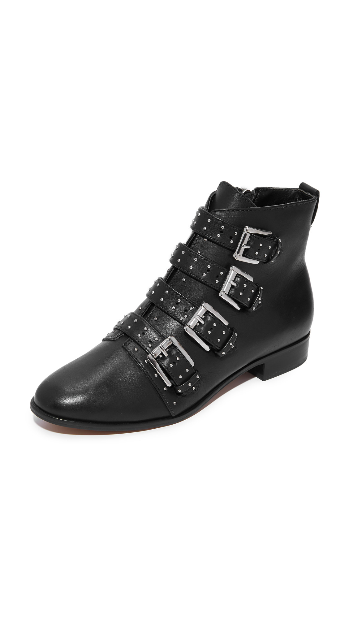 Rebecca Minkoff Maddox Buckle Booties - Black | Shopbop