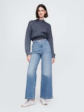 High Stride Wide-Leg Ankle Jeans | Gap (US)