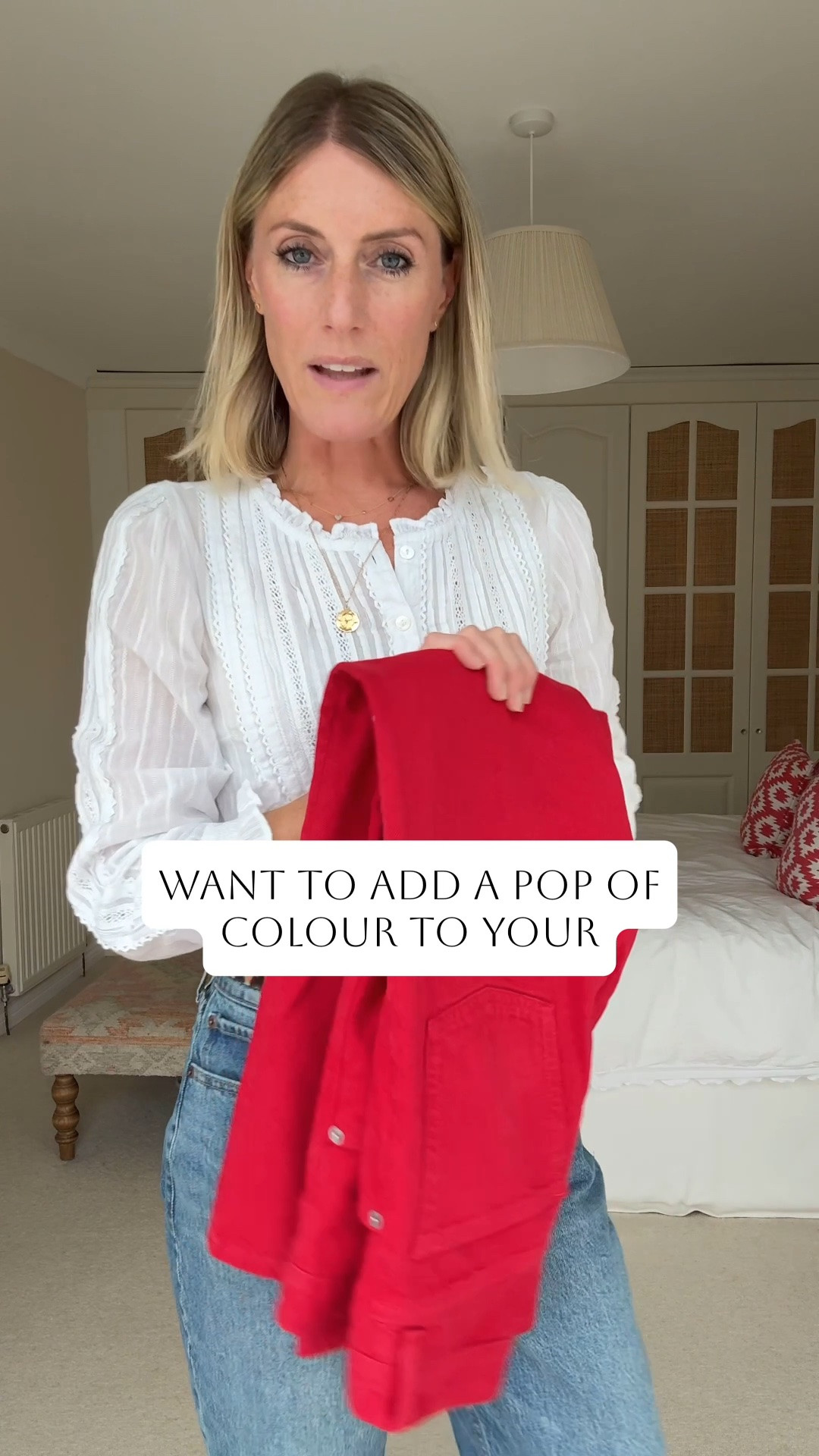 How to style cropped flare red jeans 3 ways 

Red denim is such a fun way to add colour to your wardrobe, but if you’re wondering how to make it work beyond one outfit, here are three easy options:

1️⃣ Crew neck jumper — relaxed and effortless for everyday.
2️⃣ Classic shirt — simple, polished and perfect for a smart-casual look.
3️⃣ Smart top — instantly elevates the jeans for dinner, drinks or a more dressed-up occasion.

The key is to let the red jeans do the talking and keep the rest of the outfit relatively simple.

Which look would you wear — 1, 2 or 3?

#LTKautumn #LTKuk #LTKstyletip