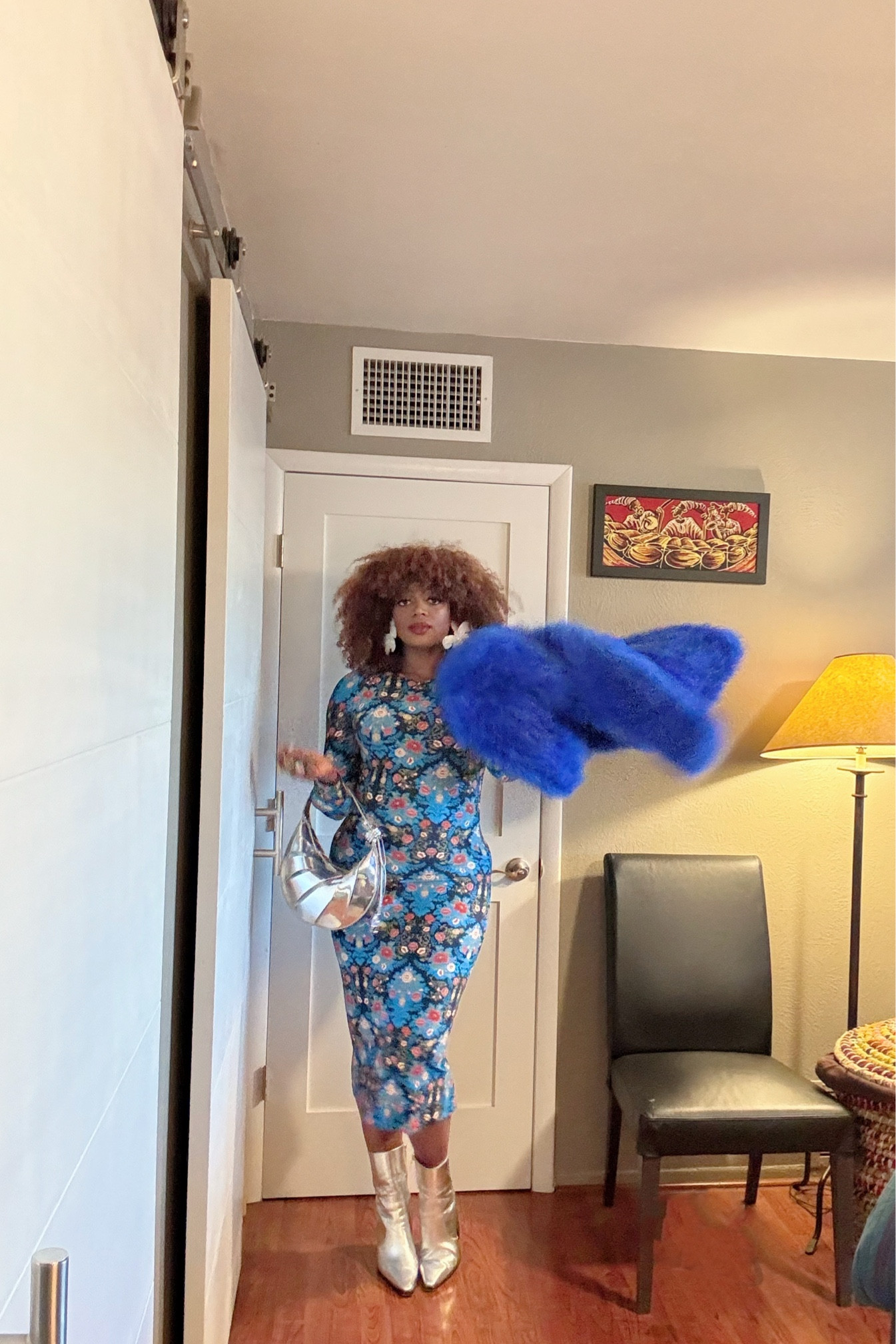 Get Ready with me for an event look! Loving the electric blues & silvers, white , floral print & faux feather texture all in this one fit! 

#LTKSeasonal #LTKNYFW #LTKParties