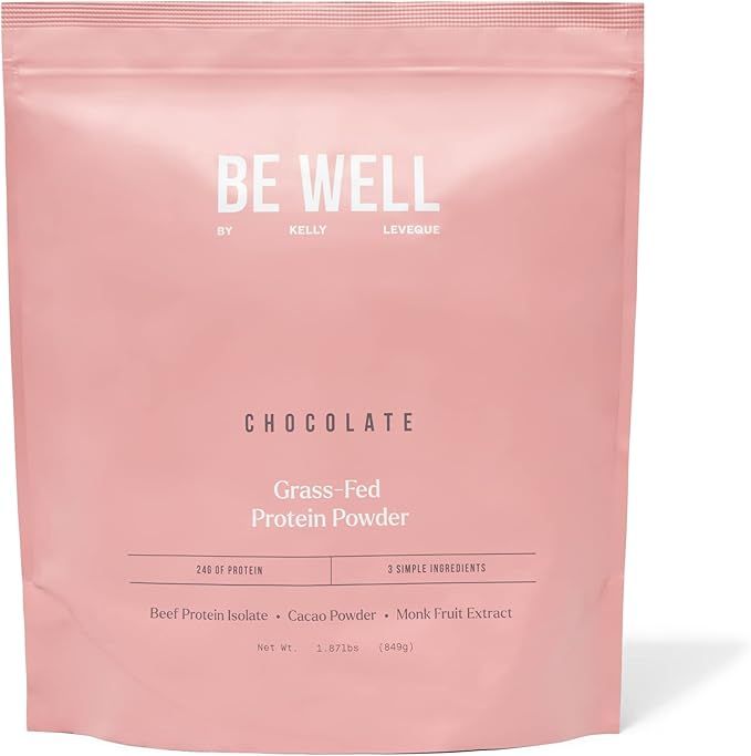 Be Well by Kelly LeVeque Swedish Grass-Fed Beef Protein Powder, Paleo and Keto Friendly, Dairy-Fr... | Amazon (US)
