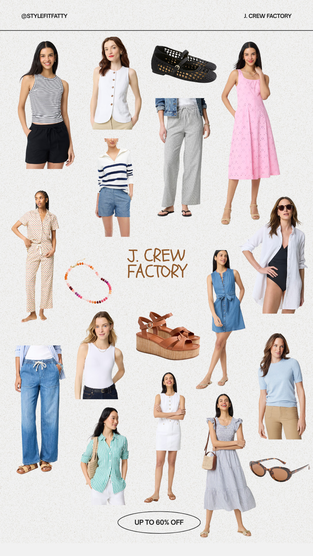 So many fun spring fits! Entire site is up to 60% off!!! #jcrew #jcrewfactory #springsale 

 #LTKootd #LTKSeasonal #LTKSaleAlert