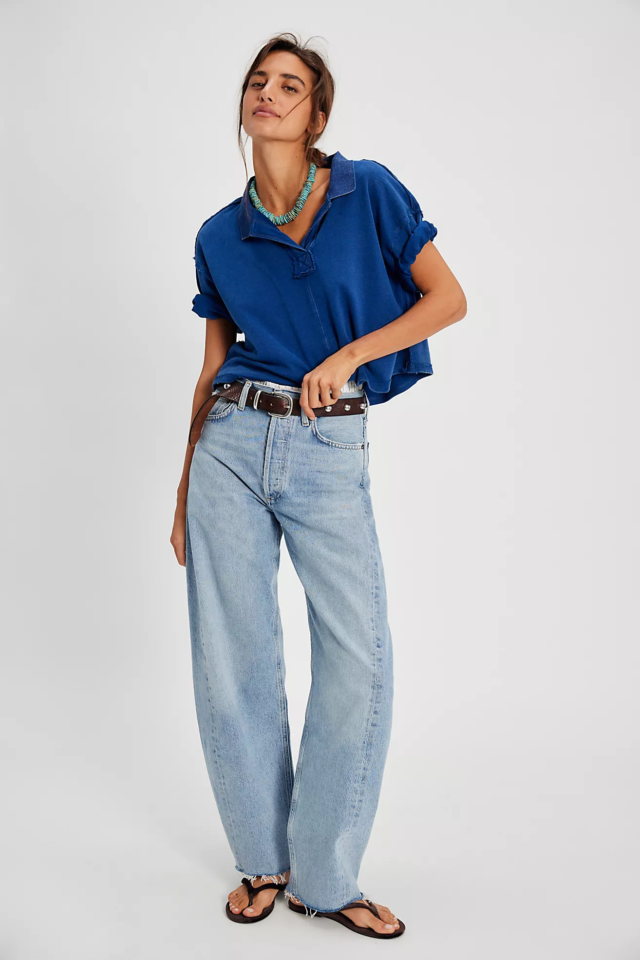 AGOLDE Luna Pieced Jeans | Free People (Global - UK&FR Excluded)