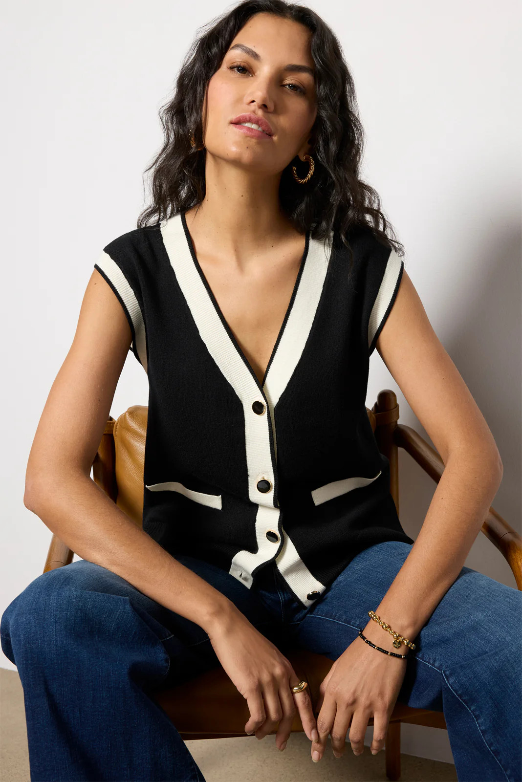 Whitney Lady Like Vest | Evereve