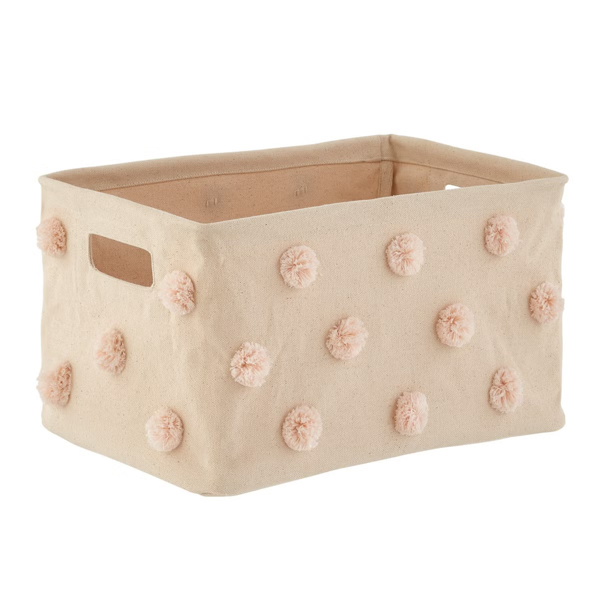 Pehr Collapsible Pom Pom Bin Blush | The Container Store