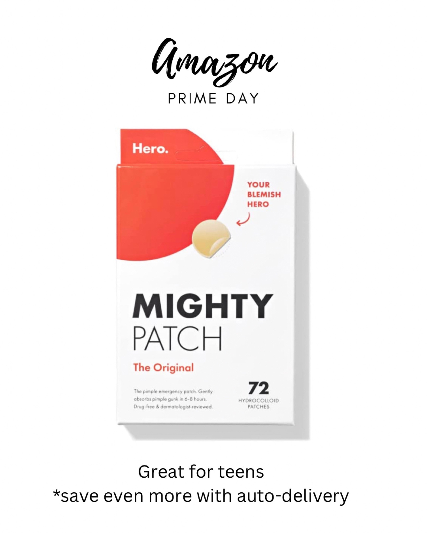 Might Patch for pimples. Stock up if you have teens. Prime sale and save even more with auto-delivery


#LTKfamily #LTKkids #LTKsalealert