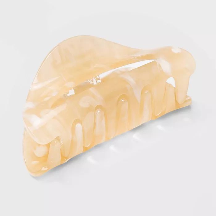 Acrylic Open Center Claw Clip - A New Day™ Cream | Target