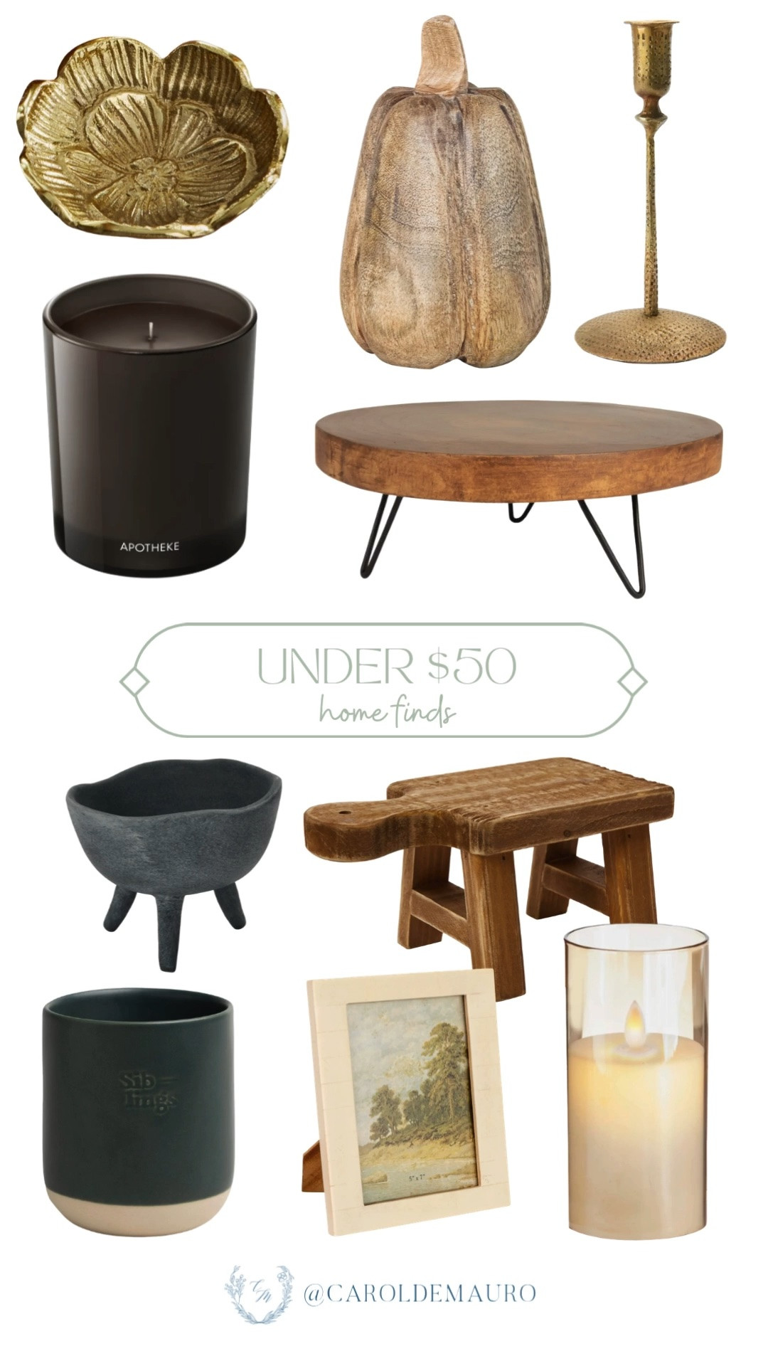 under $50 home finds, home decor, neutral home, vintage style, modern farmhouse, scented candles, decorative bowl, coffee table, candle holder, picture frame, wooden home accents, nordstrom home

#LTKHome