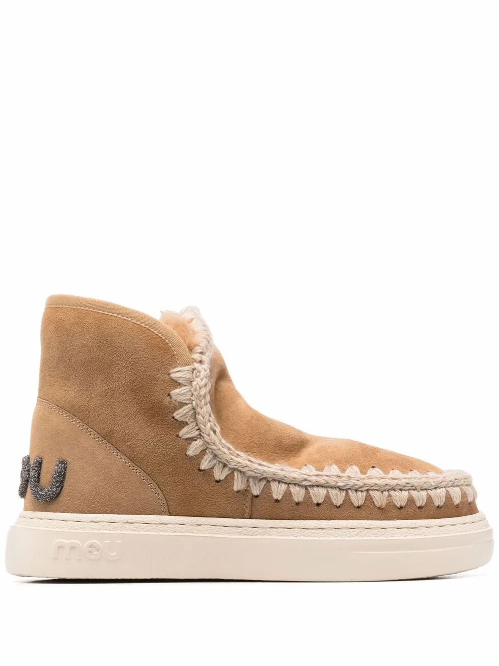 crochet stitch-trim sneaker boots | Farfetch Global