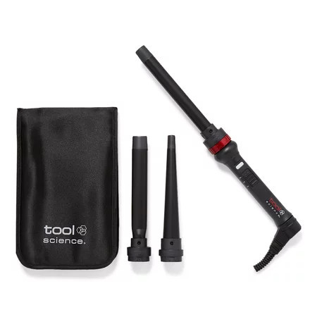 Tool Science Curl 3 HD Curling Iron 1/2 Inch Oval Ribbon Wand with Tourmaline Ceramic Technology Emits Negative Ions | Walmart (US)