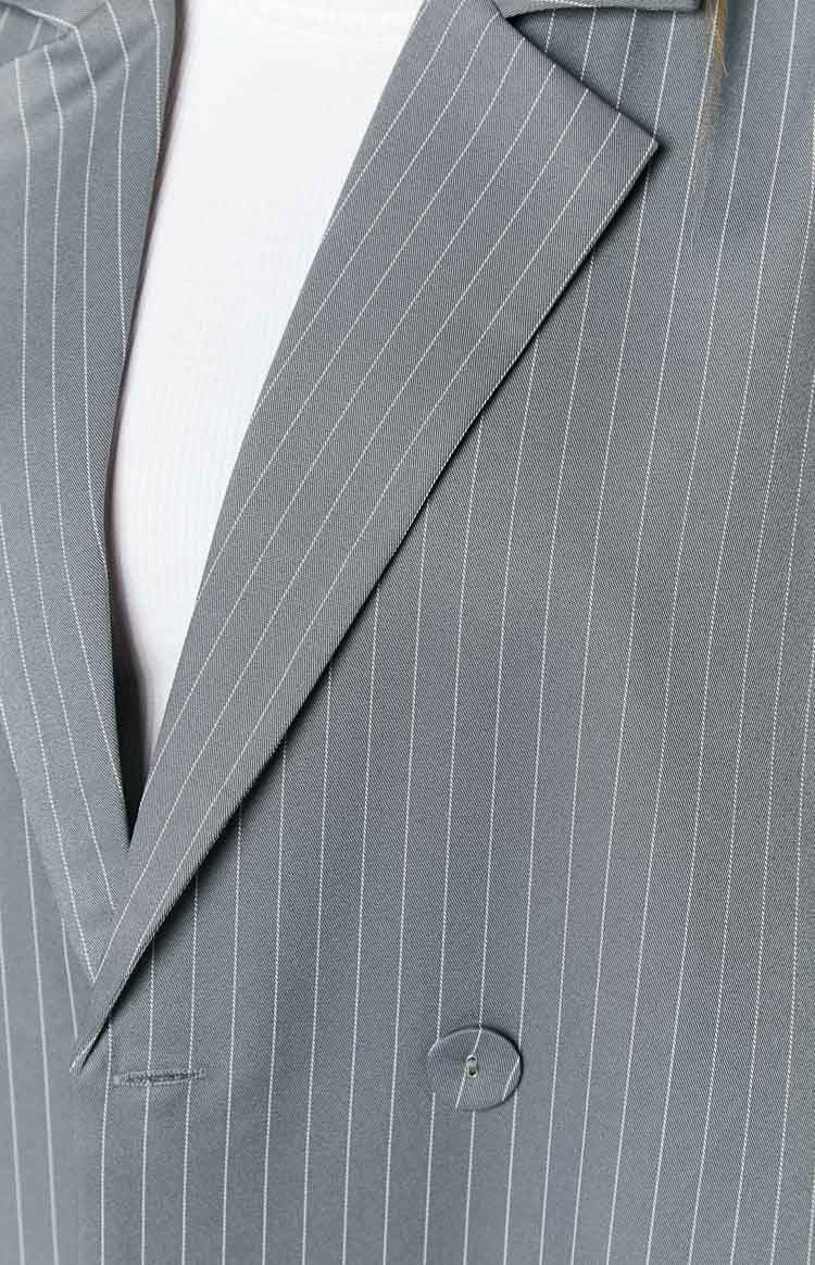 Louis Grey Striped Oversized Blazer | Beginning Boutique (AU)