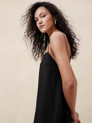 Silk-Linen Maxi Dress | Banana Republic (US)