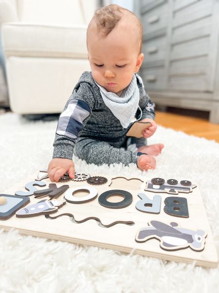 Brooks loves his Busy Puzzle! Perfect baby gift! #etsyfind #busypuzzle

#LTKbaby #LTKkids #LTKGiftGuide