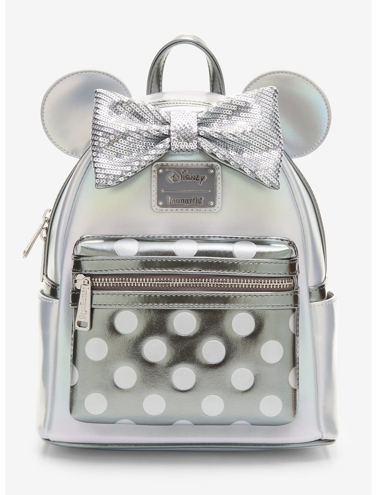 Loungefly Disney100 Minnie Mouse Platinum Mini Backpack | Hot Topic | Hot Topic