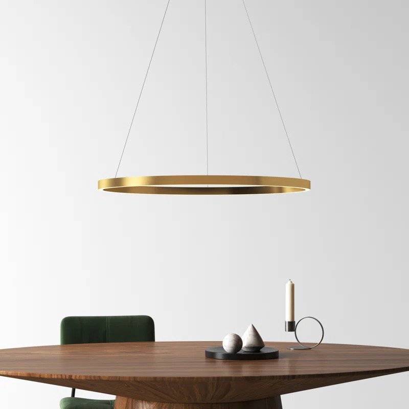 Mills 1 - Light LED Wagon Wheel Pendant | Wayfair North America
