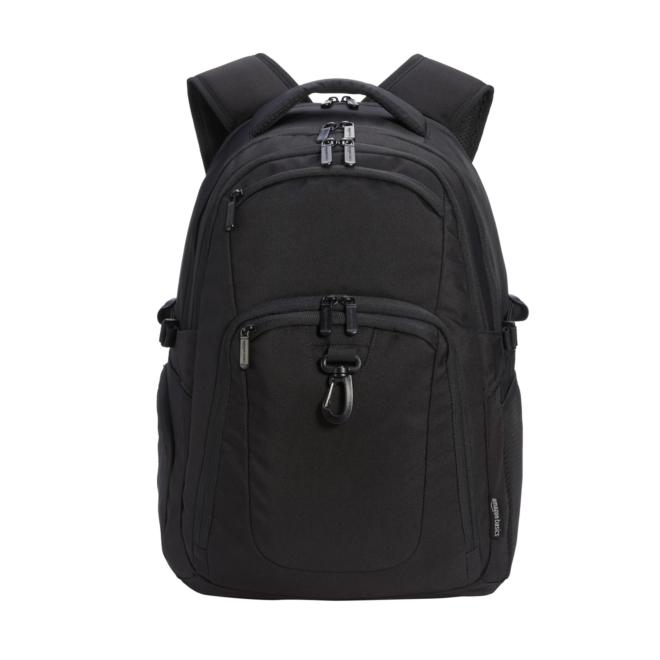Amazon Basics Travel Laptop Backpack for 17 inch Laptop, Black | Amazon (US)