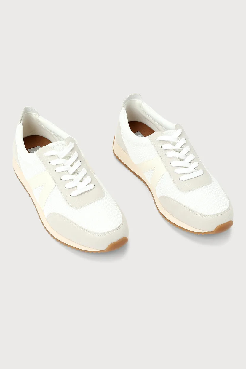 Kable White Color Block Suede Sneakers Comfy Shoes Comfy Sneakers Casual Sneakers Summer Sneakers | Lulus (US)