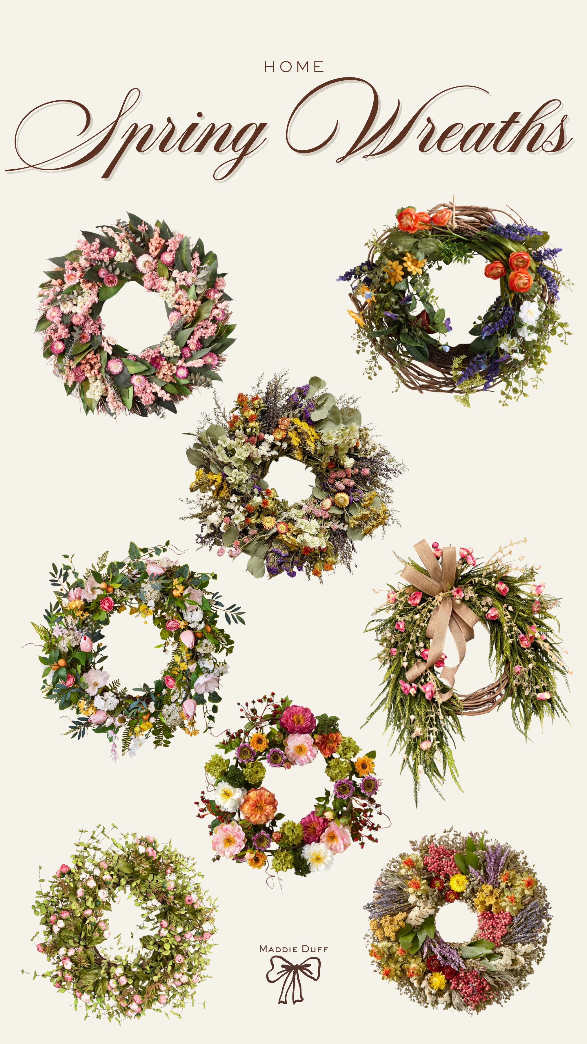 Spring wreaths for your front porch refresh!

spring home, spring decor, front porch decor 

 #LTKSeasonal #LTKHome